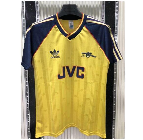 1988-99 Arsenal Retro Yellow Away Kit Soccer Jersey